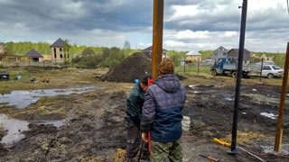 Заказать монтаж винтовых свай в Прохладный - цена под ключ с доставкой от 1878 шт